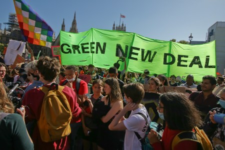 green new deal banner